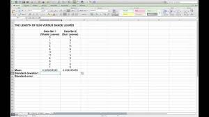 Check spelling or type a new query. Calculating Mean Standard Deviation And Standard Error In Microsoft Excel Youtube