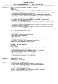process assembly resume samples