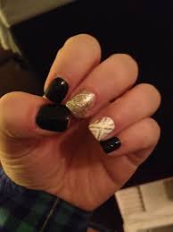In this video i show how to do black and. Pin By Arianna Cornacchione On Nails Gold Acrylic Nails Gold Nails Gold Nail Designs