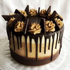 Mocha Drip Cake Made With Dark Chocolate Cake With Coffee Buttercream Filling On The Outs Chocolate Cake With Coffee Chocolate Drip Cake Dark Chocolate Cakes