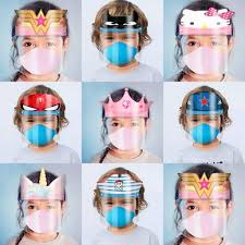 Character Face Shield Package For Kids Available June 12th In 2020 Easy Face Mask Diy Face Masks For Kids Mask For Kids