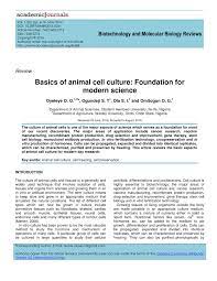 Animal cell culture technique is the process of developing cells invitro in a lab providing them invivo conditions. Pdf Basics Of Animal Cell Culture Foundation For Modern Science