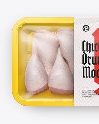 Best food mockups to display your latest products and designs. Plastic Tray With Chicken Drumsticks Mockup In Tray Platter Mockups On Yellow Images Object Mockups