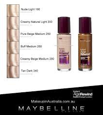 Maybelline Instant Age Rewind Radiant Firming Makeup Shades
