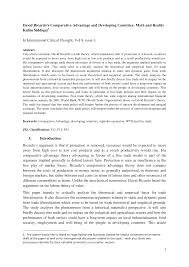 Https Pure Hud Ac Uk Files 14132571 David Ricardo S Comparative Trade Theory Pdf