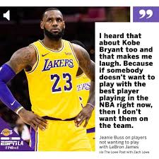 Espn Los Angeles On Instagram Jeanie Only Wants Players With The Right Lakers Mindset Via The Lowe Post