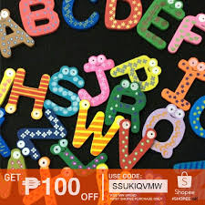 Colorful magnetic letters on refrigerator. 26pcs Refrigerator Magnets Alphabet Magnetic Letter Shopee Philippines