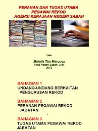 Negeri 111 | 151201 | lembaga kemajuan perhutanan negeri sabah 113. Pegawai Rekod