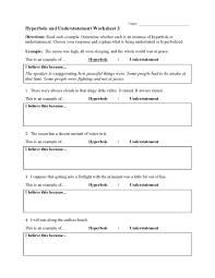 Hyperbole cafe is a fun poem about a restaurant that serves bowls of soup deeper than the sea and bread that's longer than a train! Hyperbole And Understatement Worksheets Ereading Worksheets