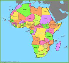 Map Of Africa With Countries And Capitals World Map Africa Africa Map Africa Continent