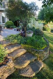 Aussenanlagen Garten Vorgarten Treppen Stein Enanlagen Garden Garten Stein Treppen Vorgarten Diy Dekorat Vorgarten Gestalten Gartengestaltung Vorgarten