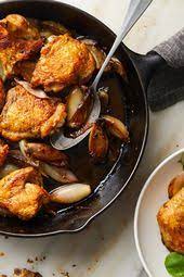 Skillet Roast Chicken With Caramelized Shallots Recipe Recipe Recipes Shallot Recipes Cooking