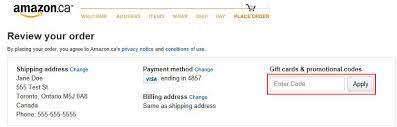 Amazon gift card promo canada. Amazon Ca Amazon Move Terms