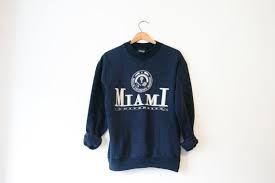 Vintage Navy Blue Miami University Ohio Sweatshirt Blue Miami Ohio Sweatshirt Miami University Ohio