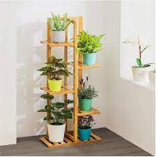 5 Tire Plant Stand Natural Bamboo Plant Rack Indoor Outdoor Etsy Plant Stand Indoor Wooden Plant Stands Flower Pot Holder