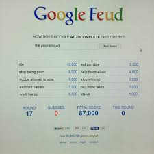 Turns out people are really weird. How Google Feud Made Me Lose My Jesus Prayer Blue Jeans