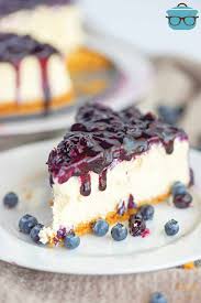 Blueberry Cheesecake - The Country Cook