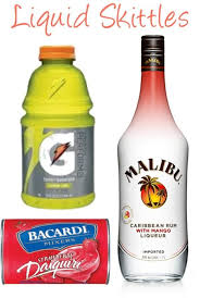 This Recipe Makes The Alcoholic Drink Liquid Skittles This Recipe Doesn 8217 T Make A Very Large Quantity But Does Allow Alcoholic Drinks Mango Rum Drinks