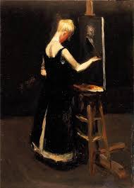 Old Paint Books0977 Blonde Woman Before An Easel Edward Hopper Art Edward Hopper Paintings