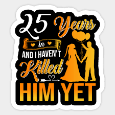 25th wedding anniversary gifts for wife. 25th Wedding Anniversary Gift Shirt For Wife 25th Wedding Anniversary Gifts Autocollant Teepublic Fr