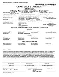 Since the bbb uses other factors to rate a company like its transparency and complaint resolution, infinity holds a b rating. Fillable Online Infinity Assurance Insurance Company Infinity Auto Insurance Fax Email Print Pdffiller