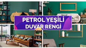 Zira nerdeyse tüm renklerle kontrast yakalayabilmektedir. Yesilin Farkli Bir Tonu Olan Petrol Yesili Duvar Rengi