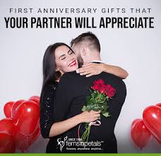 The colors are gold /yellow and the traditional flowers are the orange what should you buy for your first wedding anniversary? 1st Wedding Anniversary Ideas To Surprise Your Partner