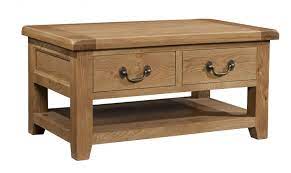 The country oak coffee table was very well packed and i was very pleased with what i saw when it was opened and i have given it 5 stars. Somerset Oak Coffee Table With 2 Drawers Edmunds And Clarke Furniture
