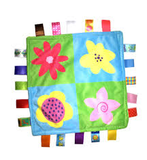 The wooden rings are perfect for small hands and are available in a range of colour schemes: Little Tag Baby Sensory Security Teething Closed Ribbon Style Colours Security Comforting Teether Blanket Full Bloom Flowers Blue Green Theme By J C Family Owned Shop Online For