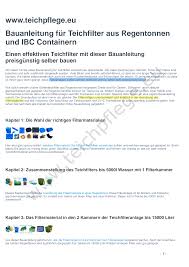 Bitte nicht werfen, vorsicht zerbrechlich. Https Www Teichpflege Eu Media Pdf 2e 38 85 Ebook Teichratgeber Kostenlos Teichfilter Bauanleitungen Komplett Pdf