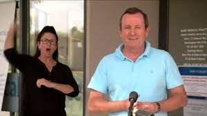 The middle child of four brothers, mark was an avid athlete who excelled in soccer and football. Auslan Interpreter Translates Expletive Laden Shout Of Support At Mcgowan Press Conference 7news Com Au