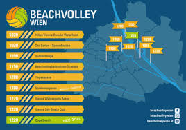 Die sommersaison dauert bis 19. Beachvolleyball Platze Wien