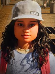 100 year old twins with long blonde hair who migrated to Polynesia...