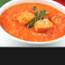 Vine Ripened Pear Tomatoes Pureed With Fresh Cream For A Velvety Smooth Flavor Accentuated By Hints Of Red Pepper Nutrition Recipes Recipes Creamy Tomato Soup