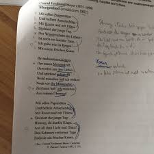 Gedichtanalyse Morgenlied Schule Gedicht Analyse