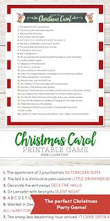 Scattergories free printable christmas game ~ a fun easy game that will help your family take the focus off of gifts and enjoy family time together. Guess The Christmas Carol Game Lil Luna