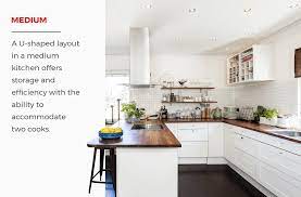 Medium U Shaped Kitchens Can Fit Two Cooks Comfortably So If You Like To Cook With A Friend Or Fami Kitchen Layout Kitchen Design Small Kitchen Designs Layout