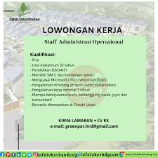 Maybe you would like to learn more about one of these? Lowongan Kerja Staff Administrasi Operasional Green Parahyangan Residence Bandung Juni 2020 Info Loker Bandung 2021