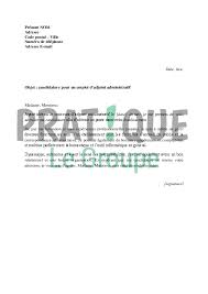 Page comprend différents formats de lettre de candidature pour pdf, word et excel. Lettre De Motivation Pour Un Emploi D Adjoint Administratif Pratique Fr
