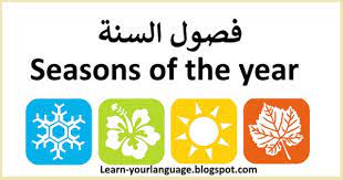 فصول السنة بالانجليزية the seasons of the year in english seasons seasons of the year learning