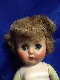 Antique 1950's Block Doll Company "Karen The Answer Doll " Yes/no Buttons  Work