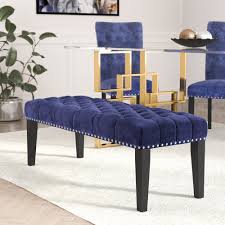 Padded dining room bench seat with removable washable drop cloth. Kitchen Dining Benches On Sale Now Wayfair