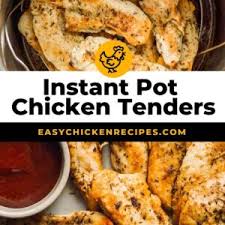Instant pot pork tenderloin recipe uses fast, simple preparation, but tastes gourmet with tender, juicy pork smothered in a tangy balsamic gravy. Instant Pot Chicken Tenders Easy Chicken Recipes