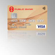 An authorised financial services and credit provider. Public Bank Berhad Pb Visa Gold Credit Card