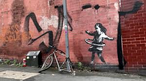 May 07, 2020 · the hospital has, with banksy's approval, entitled the piece painting for saints, according to a spokeswoman for uhs. Banksy S Hula Hooping Girl Is A Departure From His Recent Art Observer