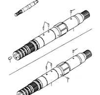 Komatsu SHAFT ASSEMBLY, OUTPUT 709 784 C91