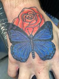 As you can see, there are so many factors about butterfly tattoos that raise your interest. Tribal Tattoos X Butterfly Tattoo On Hand Red