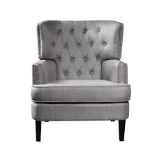 Armless design is perfect for small spaces that need a spark of color. Lokatse Dark Gray Polyester Accent Chair Ac18804d The Home Depot