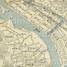 長崎市及付近之図 明治40年(1907) – 九州・沖縄 – 古地図素材データのダウンロード販売-oldmap.shop