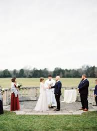 Winter Sunrise Wedding With An Evergreen Brunch Reception Ruffled Vintage Wedding Ceremony Sunrise Wedding Modern Wedding Ceremony